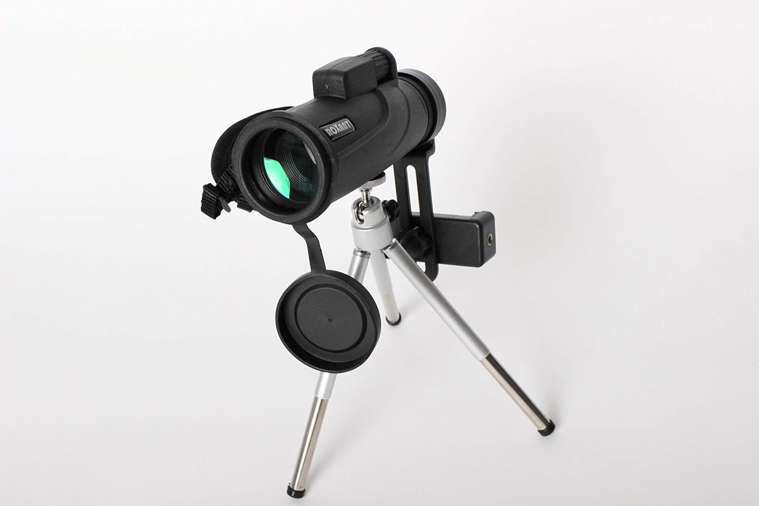 Authentic Roxant Falcon High Definition (One Finger Focus) Monocular + Phone Adapter, Mini Tripod, Case & Lens Caps : Camera & Photo