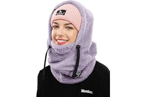 Shy Velvet Balaclava Wind-Resistant Winter Face Mask,Fleece Ski Mask for Men and Women,Warm Face Cover Hat Cap Scarf