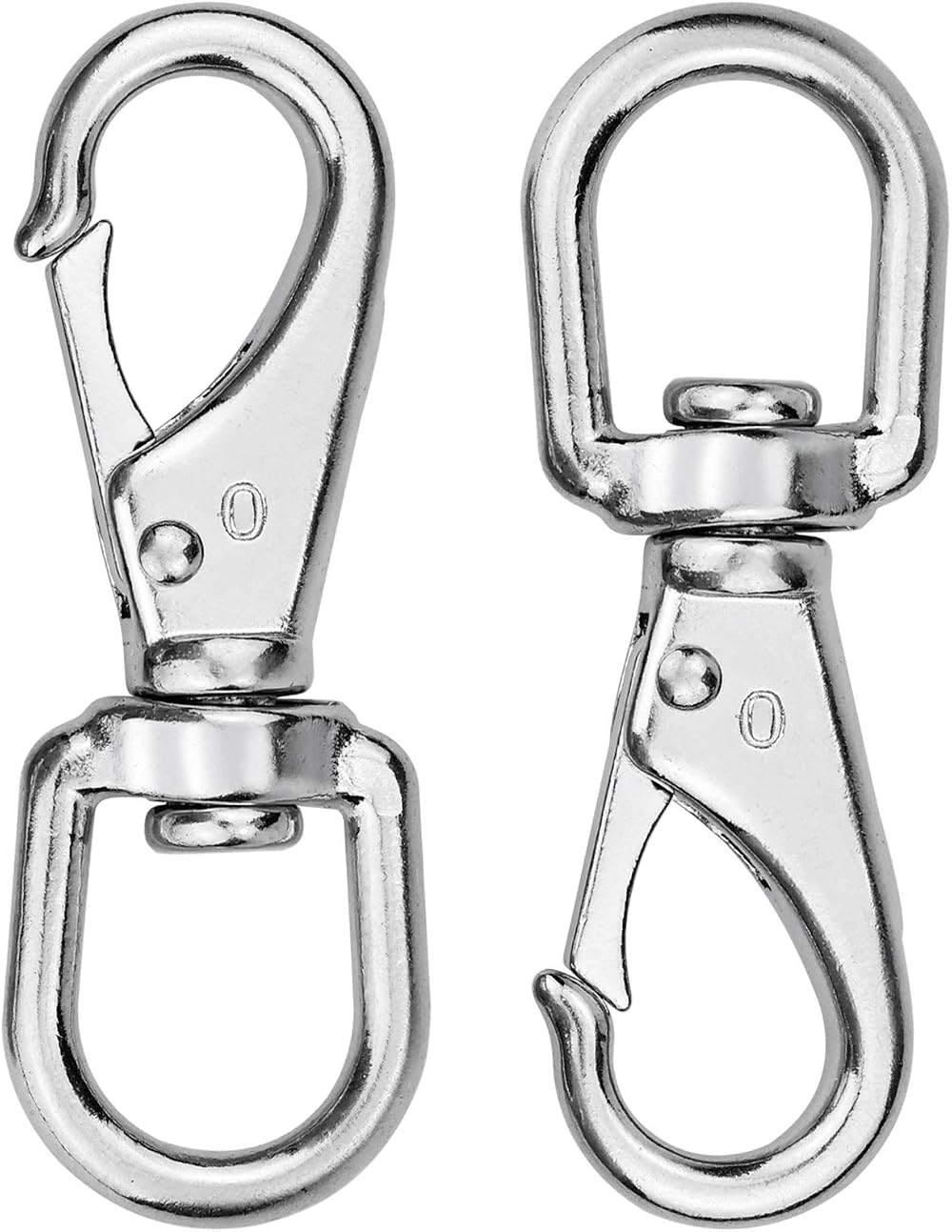 Kupink 2Pcs 360 Swivel Trigger Clips Stainless Steel Snap Hooks Dog Leash