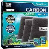 Fluval AquaClear Carbon for AC70/AC110 Power Filters, 15.3 oz, 3-Pack | Removes Odors and Toxins, Improves Water Clarity