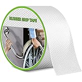Aobrill Rubber Grip Tape, Non Slip Tape, Enhanced Textured Super Strong Adhesive for Secure Hold & Friction-Ideal for Tools, Gadgets, DIY & More(Clear, 2In x 6.6Ft)