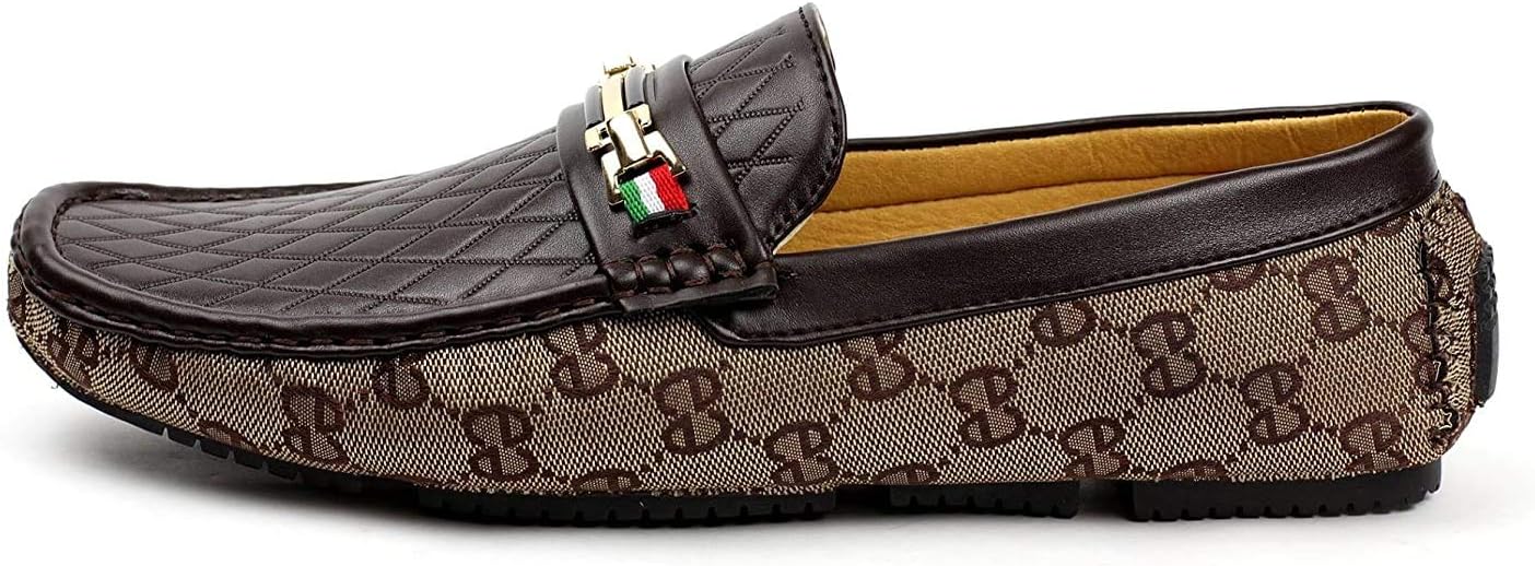 Mens Smart Slip On Designer Loafers Driving Shoes Casual Boat Deck Moccasin Fashion