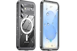 Haireca for Samsung Galaxy S25 Waterproof Case, [Fit for Magsafe] [IP68 Water Proof] [Built-in Screen Protector], Magnetic He
