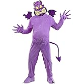 Adult Disney Hercules Pain Adult Costume | Minion Jumpsuit Includes Hood, Mask, Gloves and Shoe Covers