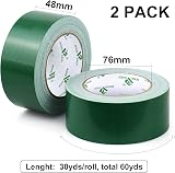 BOMEI PACK 2x Green Duct Tape 230mic Reinforced Cloth Gaffer 48mm x 30Y view 2