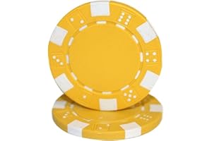 Brybelly 50 Clay Composite Striped Dice 11.5 Gram Poker Chips