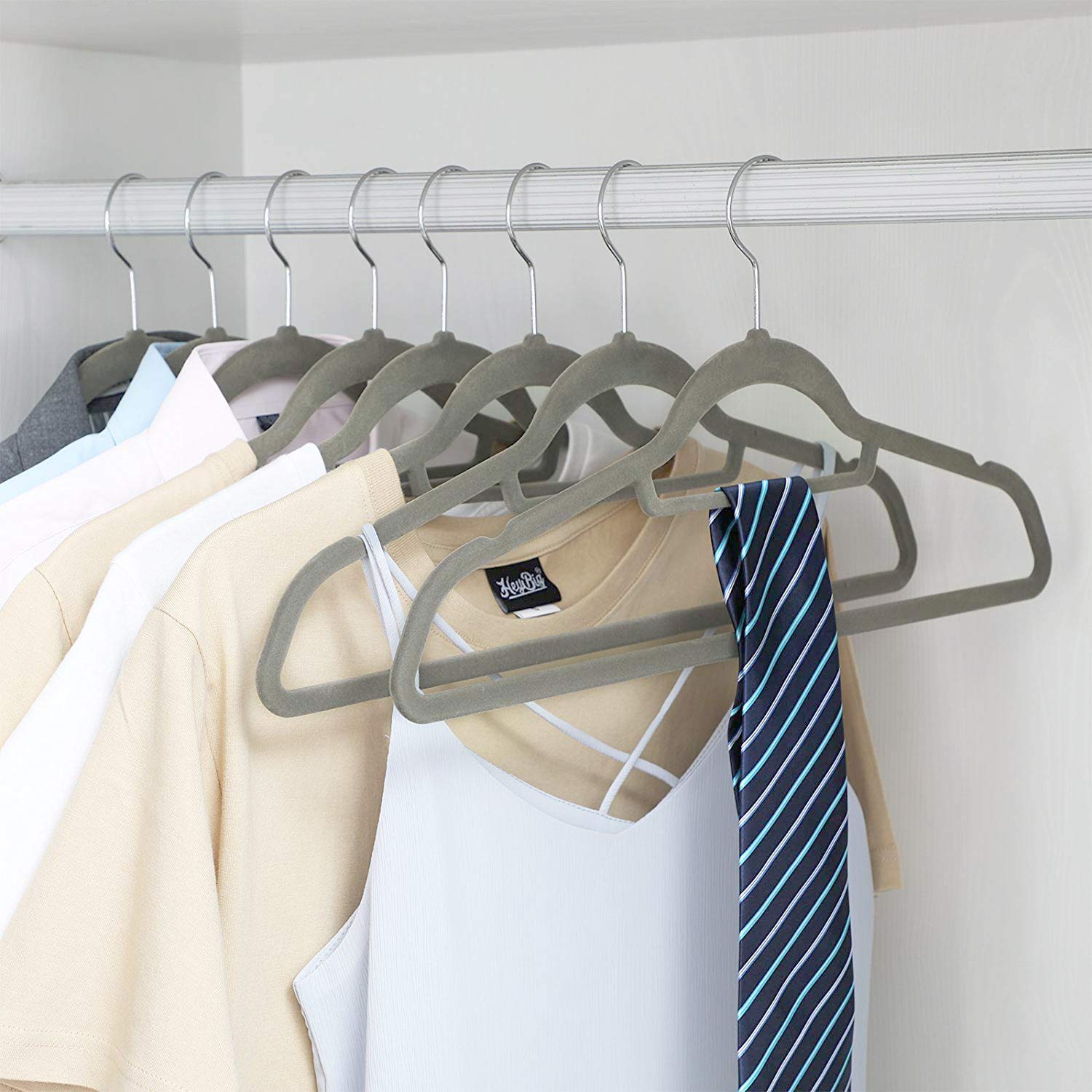 NonSlip Coat Hangers 10 Pack ORSJA Velvet Hangers Antibreak Ultra