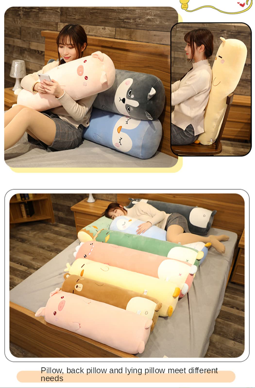 MUPI Long Plush Cute Body Pillows 27