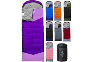 ETGLCOZY Sleeping Bags for Adults Kids Boys Girls Warm/Cold Weather Camping Backpacking Hiking, Waterproof Lightweight Portab