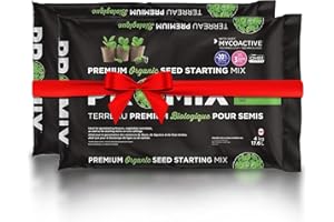 Organic Seed Starting Mix 17.6L (2-Pack) – Premium Peat-Based Potting Soil for Seed Germination, Vegetables, Flowers & Herbs 