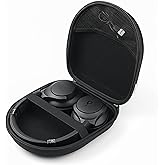 AONKE Hard Travel Storage Case Compatible with Anker Soundcore Life Q20 Q30 Q35 Q40 Q45 Q20+ Q20i Hybrid Active Noise Cancelling Headphones (Black)