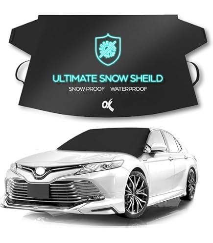EcoNour Rear Windshield Cover For Ice And Snow | Car Back Window Snow And Frost Cover