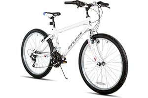 HH HILAND 24 26 inch Mountain Bike for Men Women, 18 Speeds High-Carbon Steel Frame, Sport Cycling MTB Bicycle for Adult