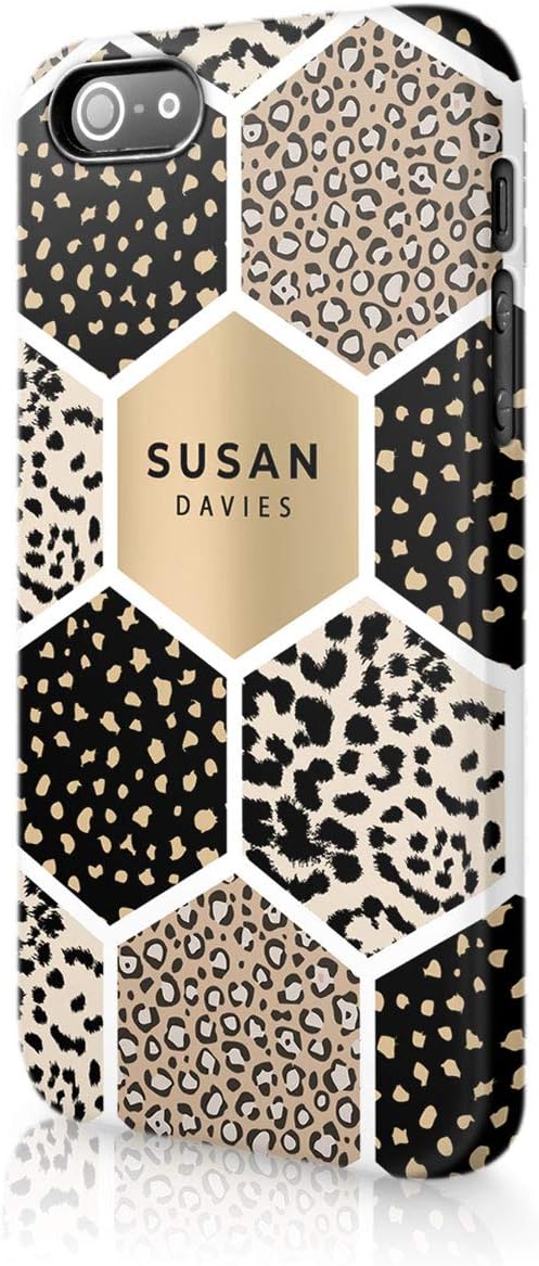Personalised HTC One M9 Tirita Hard Case Cover PRINTED GLITTER, NOT REAL GLITTER Animal Print Snake Rose Gold Leopard Skin Giraffe Tiger Africa Custom Initials Name Bling