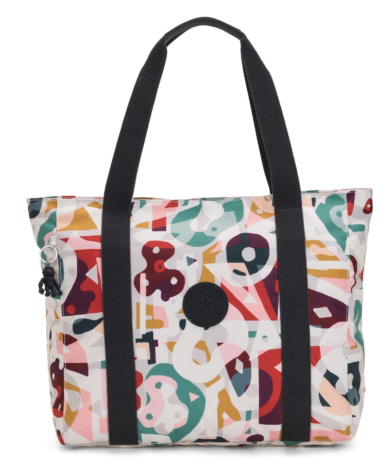 Kipling ASSENI Canvas & Beach Tote Bag, 49 cm, 20 liters, Multicolour (Music Print)