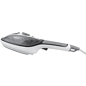 Brentwood Clothes Steamer and Iron Non-Stick, Handheld, White/Black