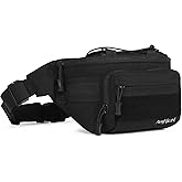 AMHEH 3.5L Tactical Fanny Pack for Men – Spacious Anti-Theft Waist Bag with Hidden Pocket for Urban Commute & Day Hikes, Fits 28"-50" (Black)