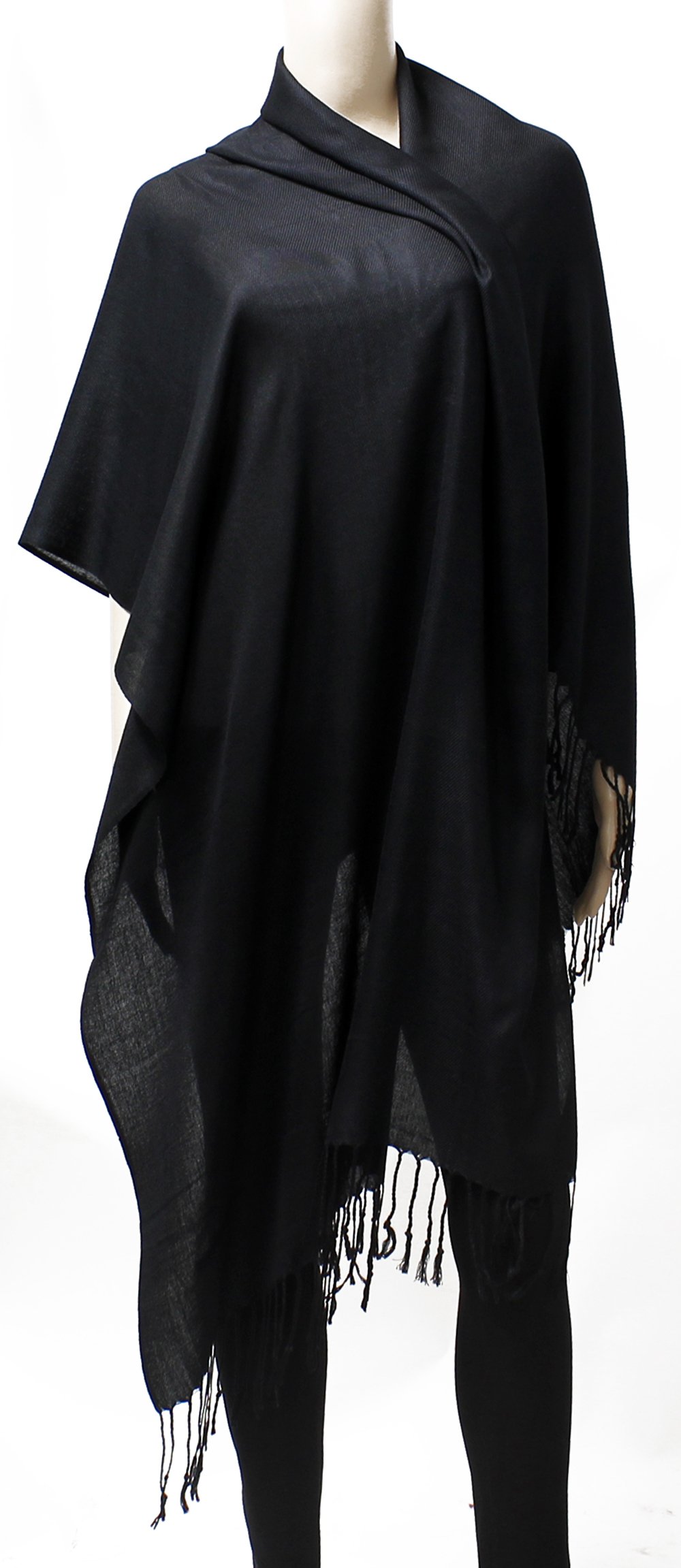 AN Womens Pashmina Shawl Scarf with Tassels Silk Soft Fashion Accessory AN Womens Pashmina Shawl Scarf with Tassels Silk Soft Fashion Accessory