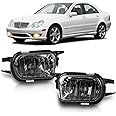 TangMiGe Fog Lights for Mercedes Benz C200 C230 C240 C320 C350 CL55/CL65/SL55/SL65 AMG CL500 CL600 CLK320 CLK500 SLK350 Base SL500 SL550 SL600 Convertible 2001-2009, A Pair, Smoke Lens