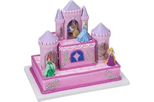 DECOPAC Disney Princess Happily Ever After Signature DecoSet Cake Topper, 4.8" L x 2.5" W x 6" H, Pink