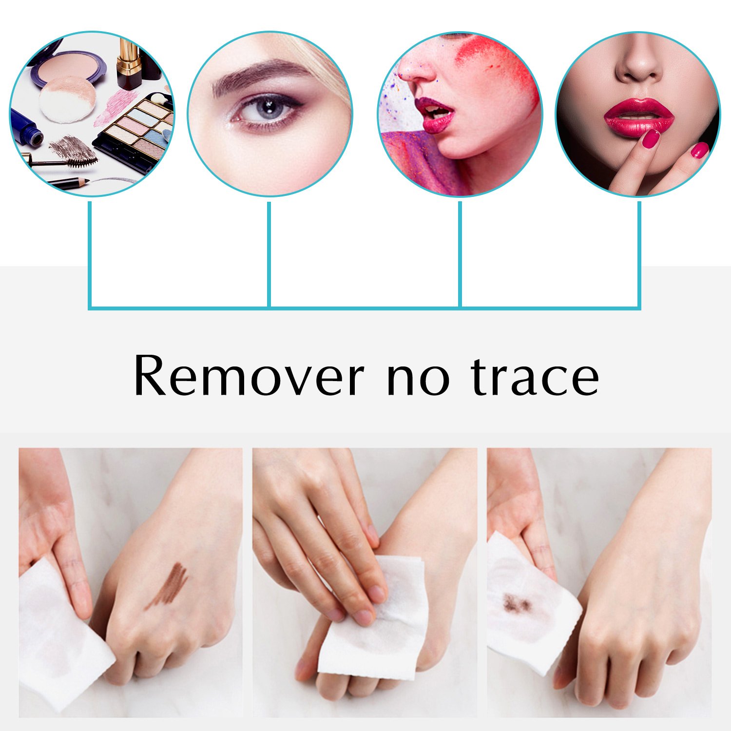 Salviettine struccanti salviettine per salviettine da 10 in 1 - Salviette per pelli sensibili e secche/3 x 10 pezzi