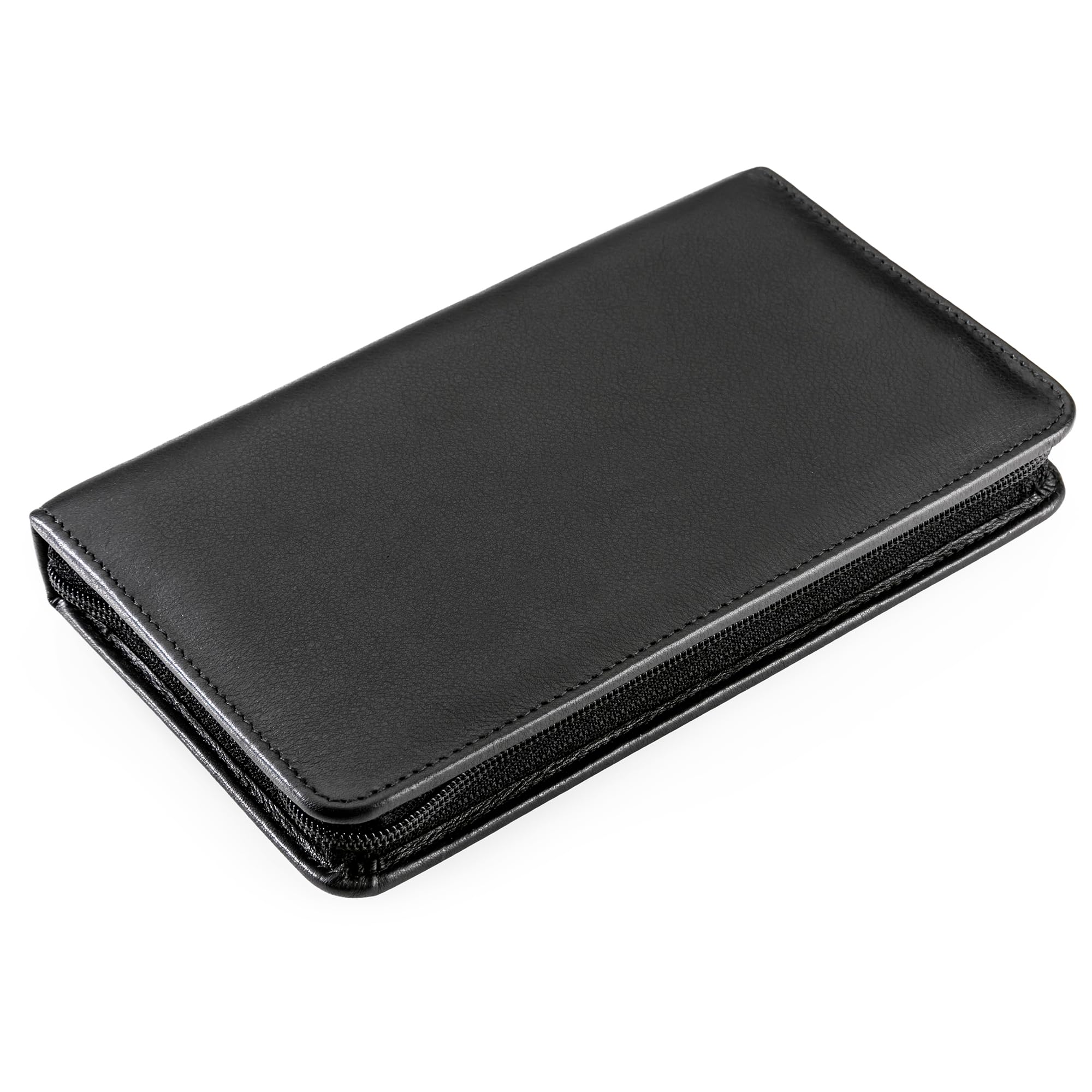 REMOS Manicure Case Empty Made of Genuine Leather with Space for 7 Tools - Black