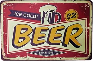 AIQIBAO Metal Vintage Tin Sign Decor-Beer for Bar Pub Shop Funny Retro Wall Art Sign 12