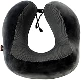 Makimoo Memory Foam Travel Pillow Neck Support Grey view 3