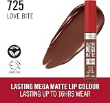 Rimmel Lasting Mega Matte Liquid Lipstick Love Bite 725 7.4ml Vegan view 5