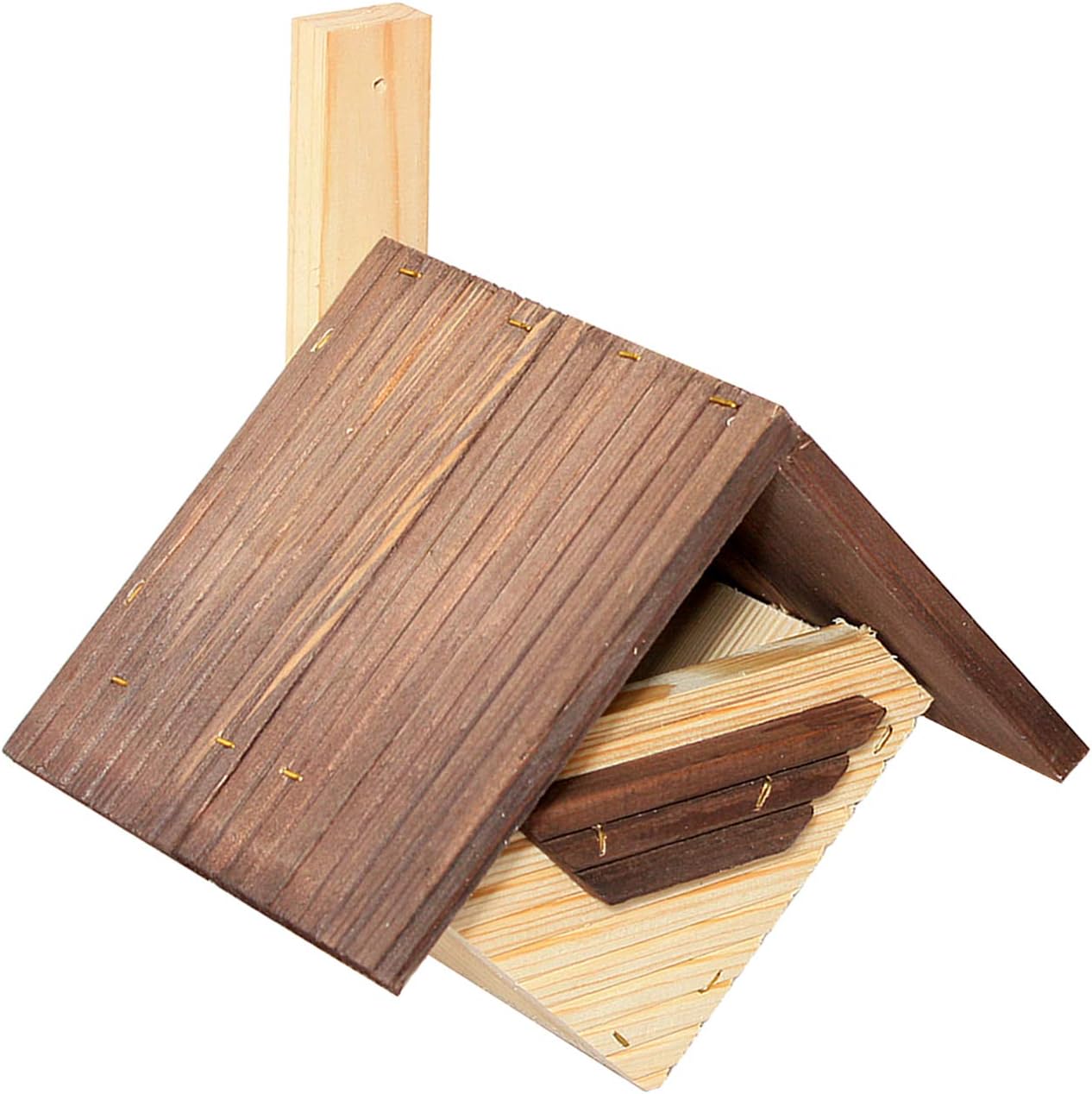 Nido para pájaros, nido de madera natural, petirrojo: Amazon.es: Bricolaje y herramientas