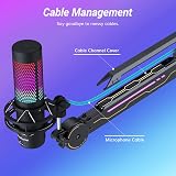TONOR RGB Microphone Boom Arm T90 Gaming Mic Stand 11 Light Modes 360° view 5