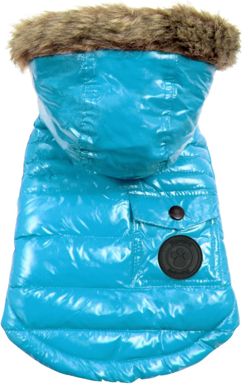 FouFou Dog Foucler Coat for Dogs X-Small, Ocean Blue, XS