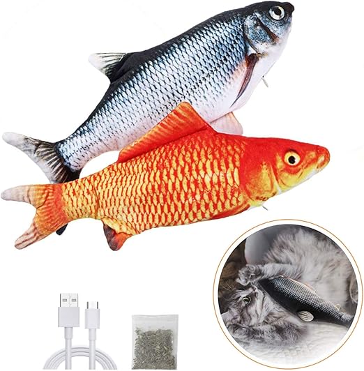 Tmolim Jouet Chat Jouets Poisson Electronique Simulation Realiste Jouet Pour Chat Poisson Qui Bouge Jouet Chaton Rechargeable Usb Avec 2 Cataire Jouet A Macher Interactif Pour Chats Amazon Fr Animalerie