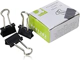 Q-Connect Foldback Clip 19 mm Black Pack of 10 KF01282