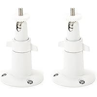 Wasserstein Adjustable Metal Wall Mount Compatible with Arlo Ultra, Pro, Pro 2, Pro 3 & Other Compatible Models (2-Pack, White)