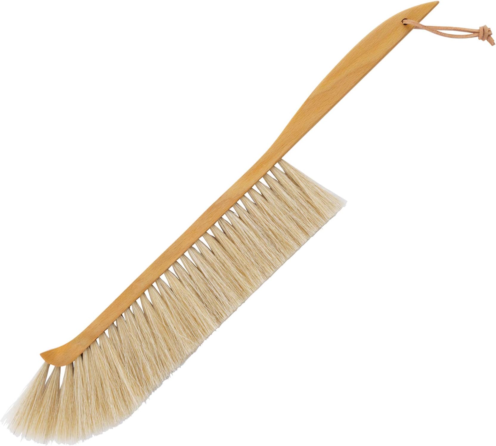 Redecker Natural Fiber Beekeeper's Broom, Horsehair Bristles, Oiled Beechwood Handle, 19-1/4 inches, Made in Germany