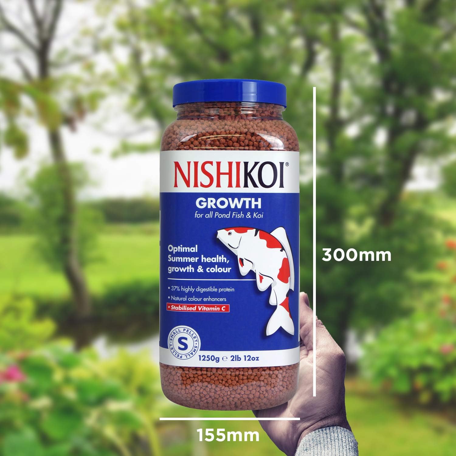 Nishikoi Growth Complete Food for Koi and Pond Fish - Small Pellets - 1250g, 1.25 kg (Pack of 1) - Image 5