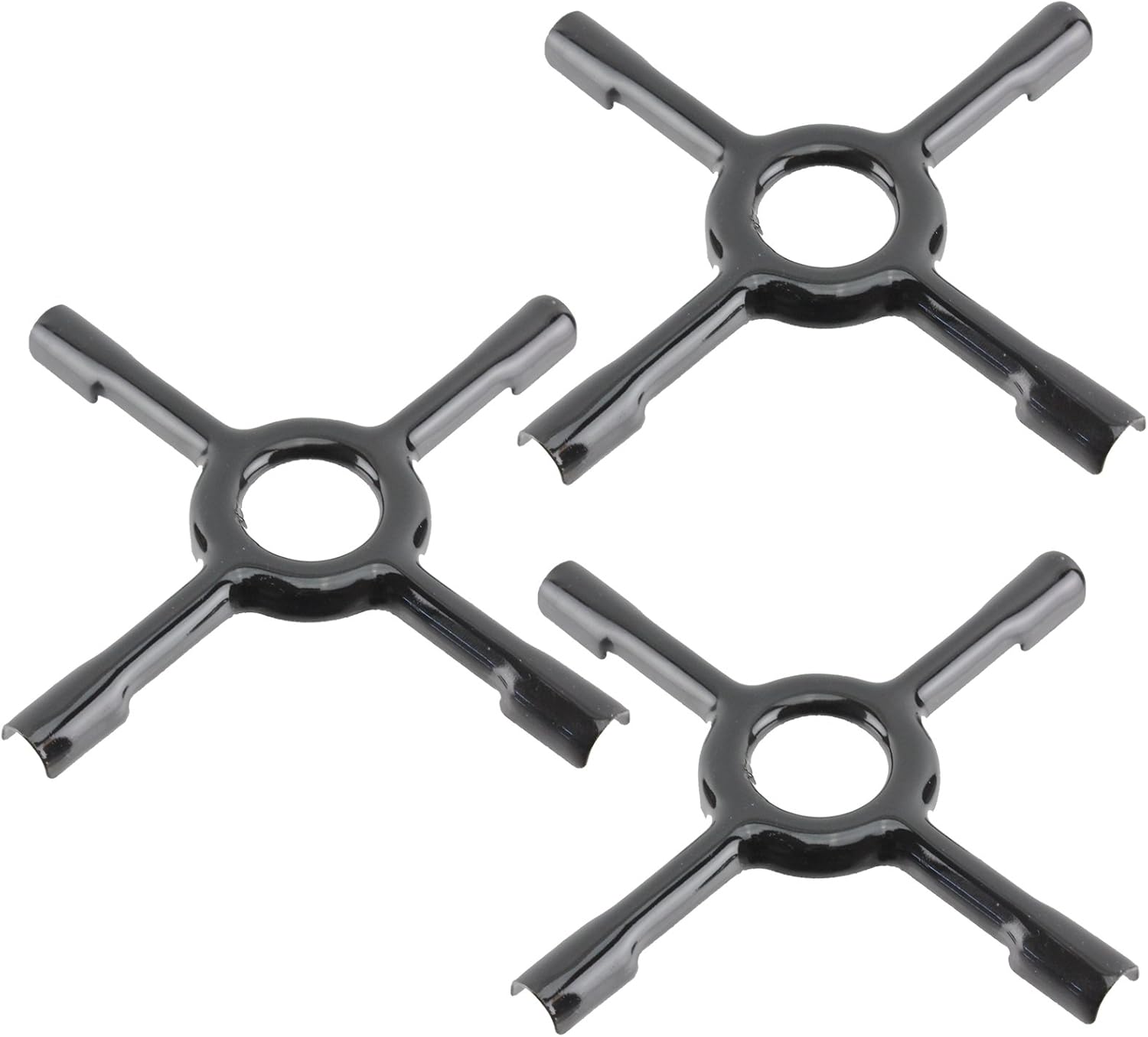 SPARES2GO Universal Gas Hob Ceramic Pan Support Moka Trivet Stand (Medium, 150mm, Pack of 3)