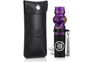 MY YIMI HOOKAH Yimi Hookah® Mouthpiece Luxury Resuable Resin Shisha Mouth Tips with Lanyard PU Bag (Purple)…