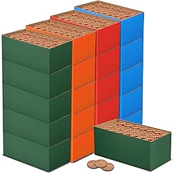 Feifeiya 20 Pcs Coin Trays for Rolled Coins High