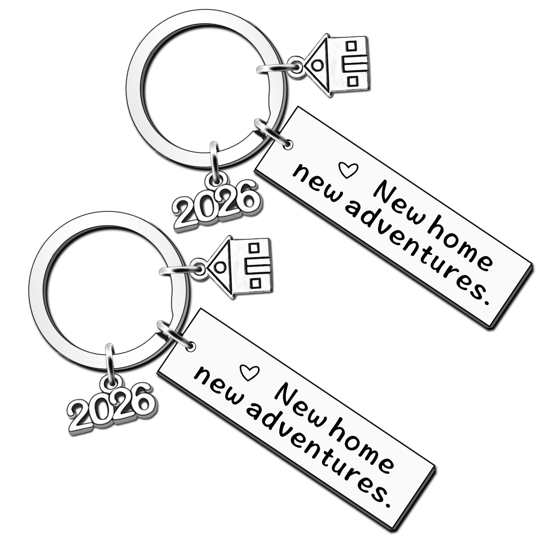 AMZQ New Home Keyring Gifts 2026 Housewarming Gifts for New Homeowner House Keyring Moving in Keychain New Home Owner Real Estate Agent