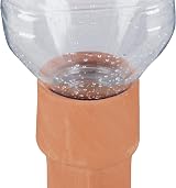 Relaxdays Clay Watering Cones Set of 4, 1.5L Irrigation Kit Terracotta view 6