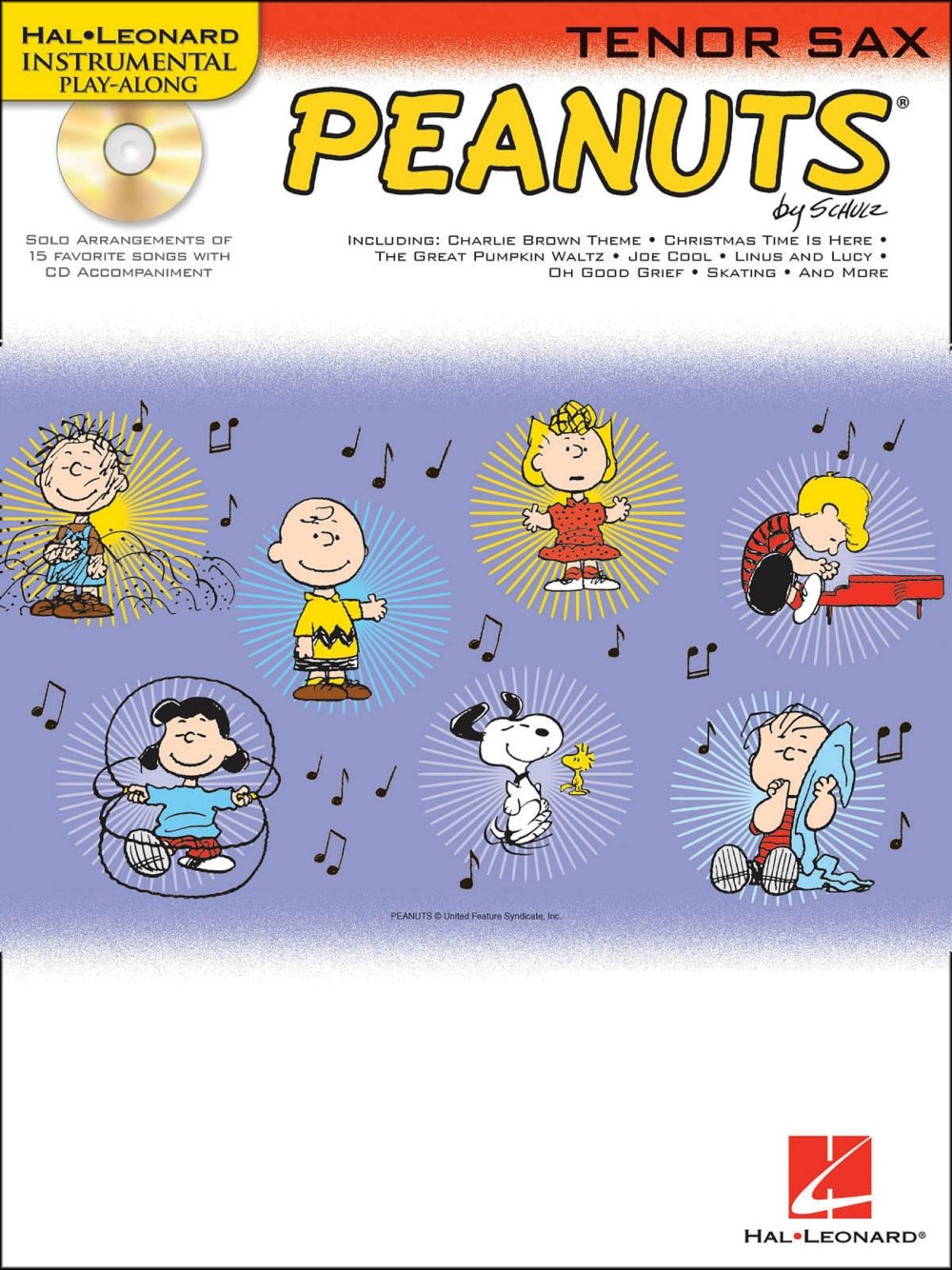 Amazon Com Hal Leonard Peanuts For Tenor Sax Instrumental Play Along Book Cd Books