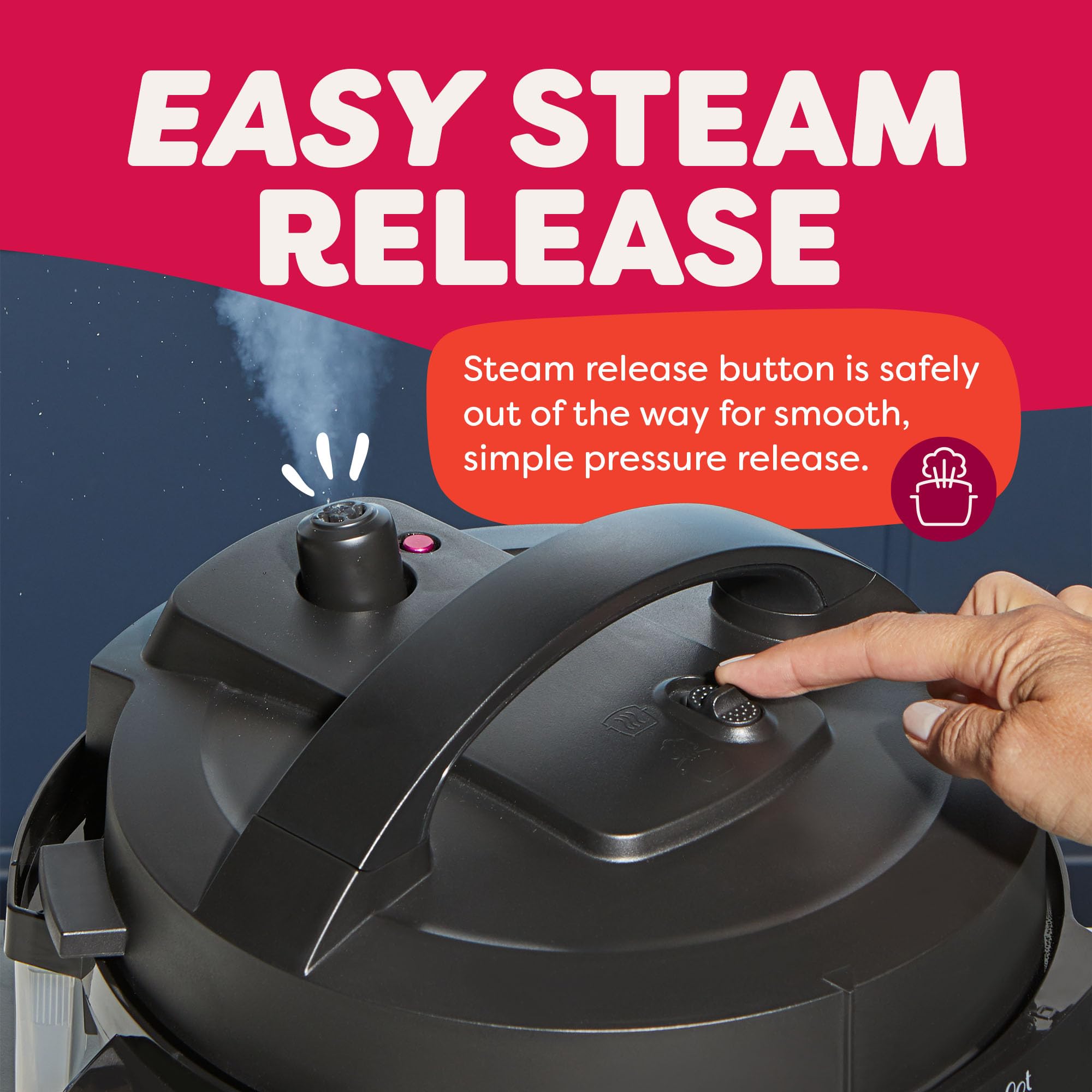 Instant Pot 4QT RIO Mini 7-in-1 Multi-Cooker, Pressure Cooker, Slow cook, Sauté, Steam, Rice Maker, Yogurt, & Warmer, Black, 4 Quarts