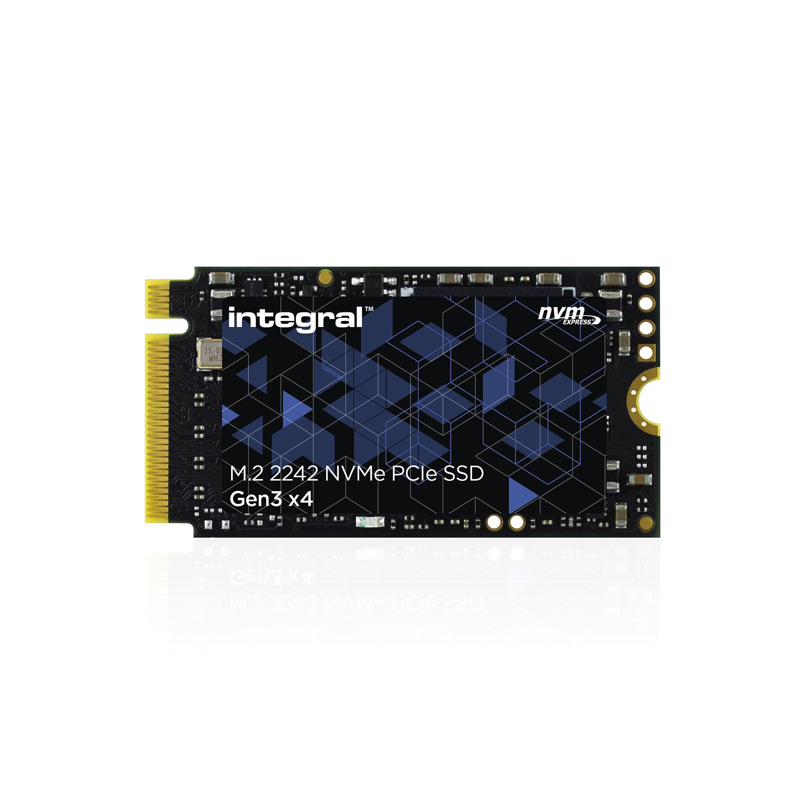 Integral 1TB M.2 NVMe 2242 PCIe Gen3 x4 SSD – READ speed up to 3400MB/s, WRITE speed up to 3000MB/s – Internal Solid State Drive. PC, NUC, Ultra-thin laptop and tablet compatible — image 1