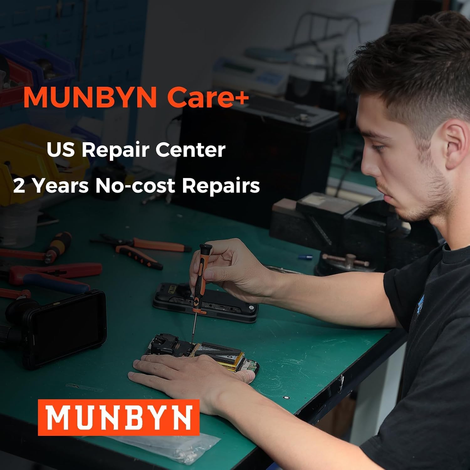 MUNBYN Upgraded Android 13 Bar Code Scanner with 5.5