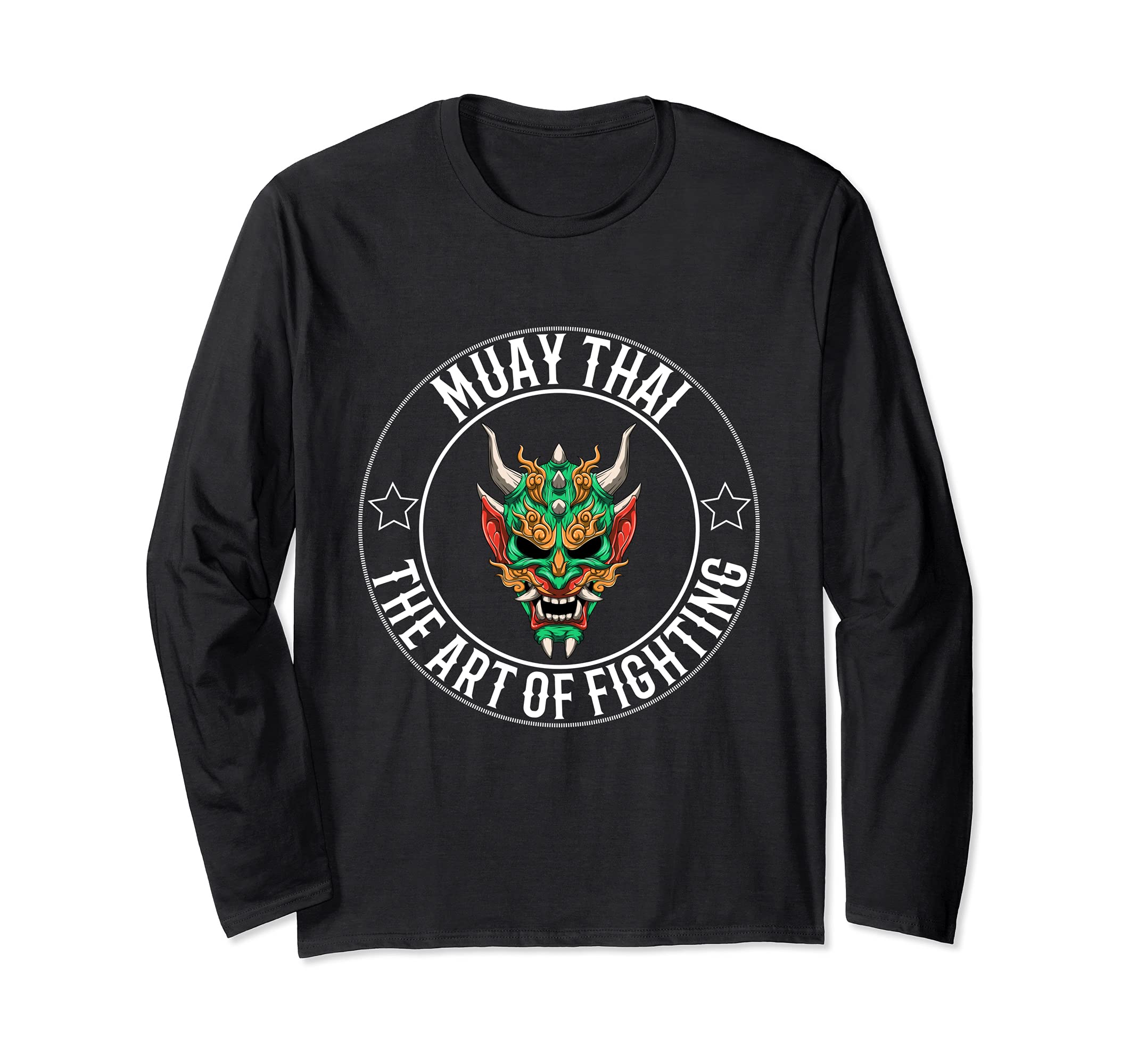 Muay Thai Oni Demon Thai Boxing Long Sleeve T-Shirt