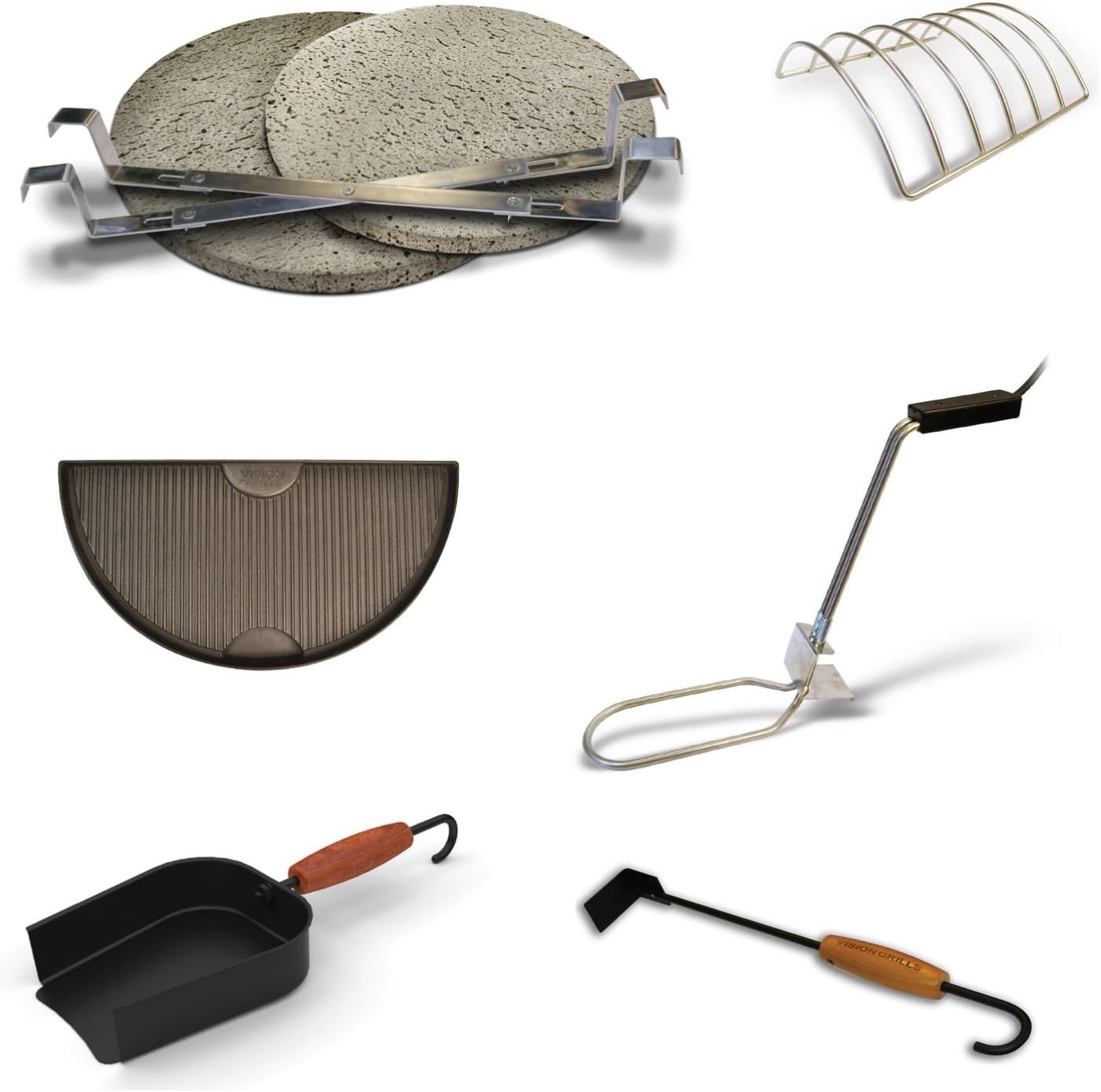Vision Grills Classic Kamado 8 Stück Grill Zubehör Amazon.de Garten