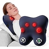BOB AND BRAD Cordless Back Massager with Heat FSA Eligible HSA, Shiatsu Back Massager for Pain Relief Deep Tissue, 3D Kneading Massage Pillow for Pain Relief, Soothing Full-Body Relief for Family