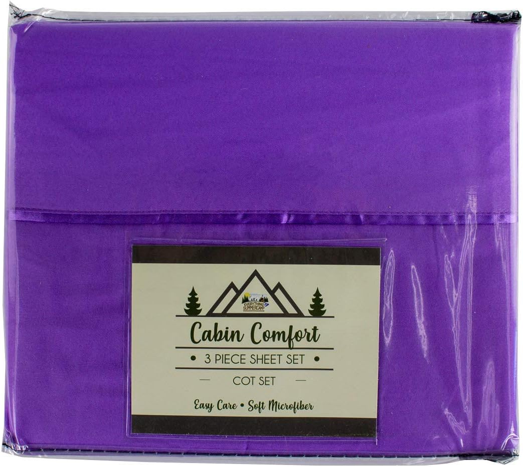 purple cot sheets